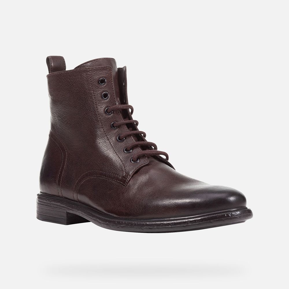 Botas Geox Homem Marrom Escuro - Terence - OWXPH4908